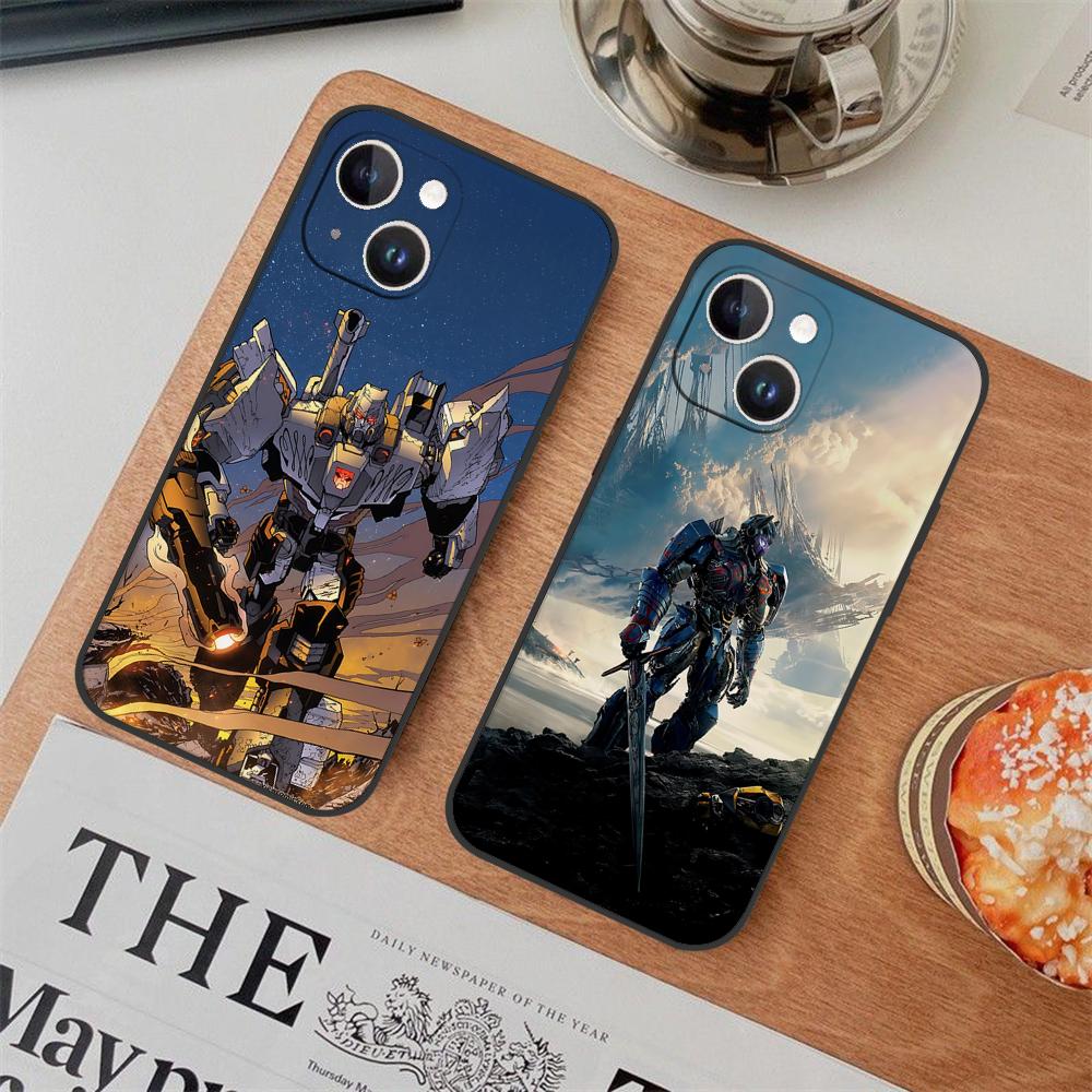 W-Transformersers Phone Case For Iphone 16 15 11 13 14 Pro Max 7 8 Plus X Xr Xs Max 12mini Black Shell Cover Case