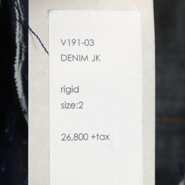 Unused VAST222 19ss Made In Japan Rigid Raw Denim Denim Jacket Setup 2 Men's Used