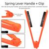 Multifunctional Double Sided V Brush Hair Care Hair Straightener Hairdressing Clamp Comb Anti-Static Anti-slip