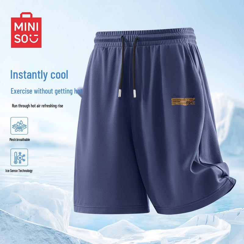 Miniso Men s Quick-Dry Athletic Drawstring Shorts XL