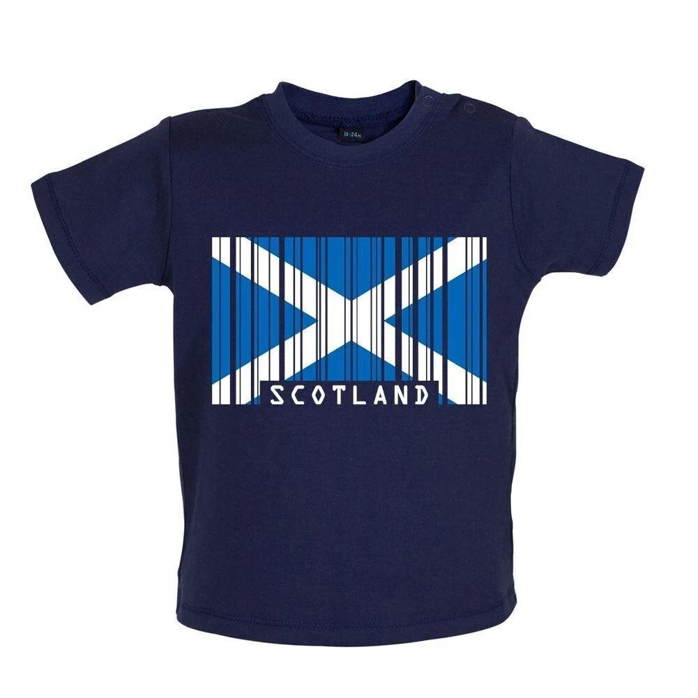 Scotland Barcode Flag - Kids Baby Kids Boys Girls Unisex T-Shirt / Bodysuit - Scottish Edinburgh 150