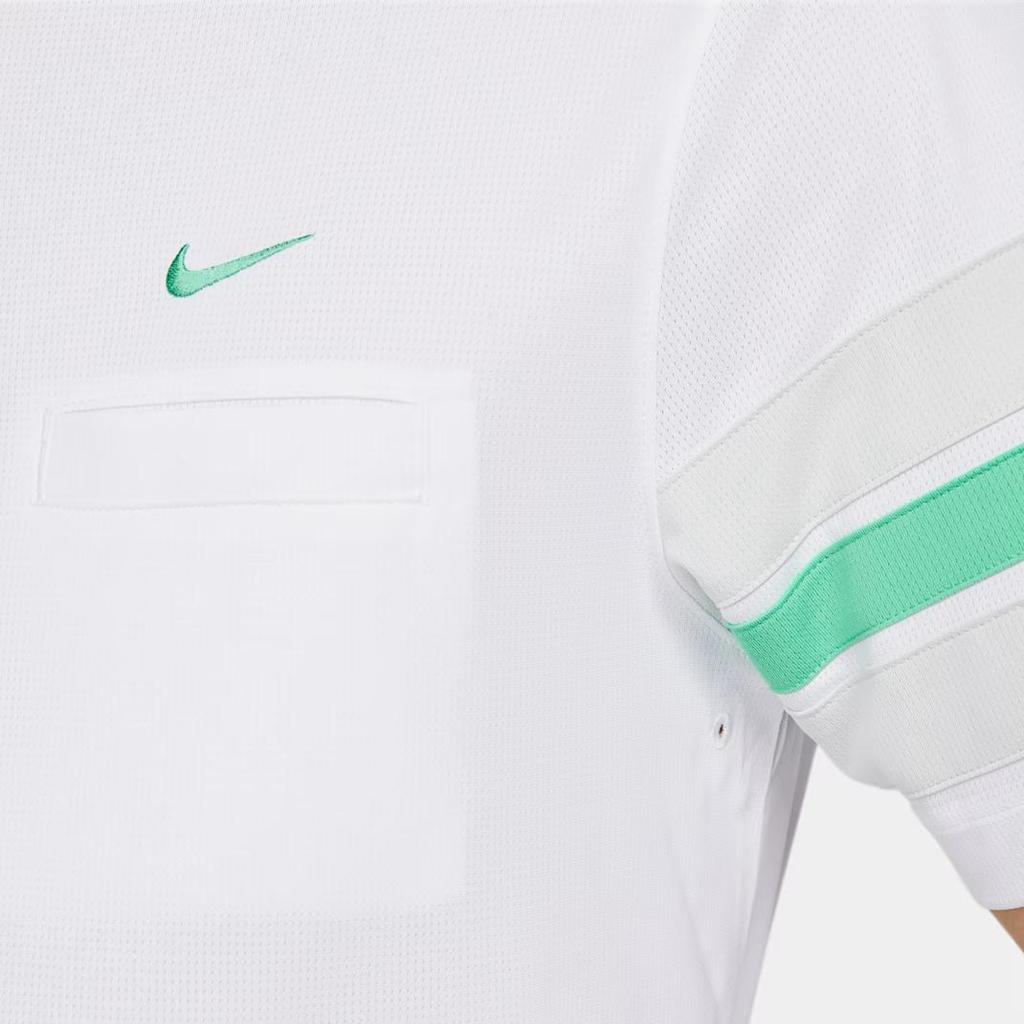 Nike Dri-Fit Unscripted Two-Tone Logo Embroidered Short Sleeve Polo Shirt Men Tops White DX9217-101