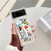 Travel Air Ticket New York Los Angeles Phone Case for Samsung Galaxy Z Flip 3 4 5G Z Flip4 Z Flip5 Entry Permit Shockproof Cover