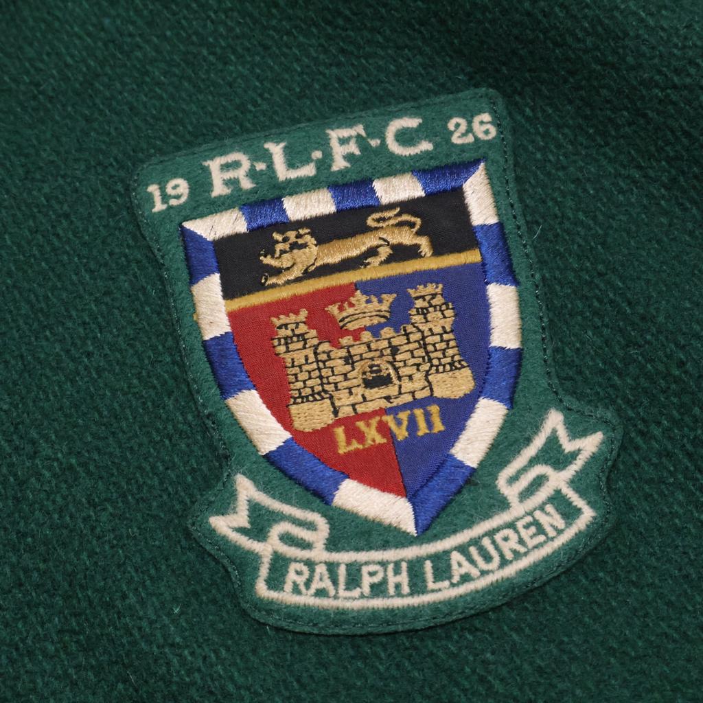POLO RALPH LAUREN [Domestic Regular] Varsity Inspired Wool Arm Leather Switch Varsity Jacket XXL Green / brownUsed