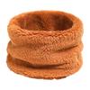 Women Scarf Solid Color Thickened Plush Soft Fabric Winter Scarf Outdoor Activities Cycling Windproof Cold Weather Scarf