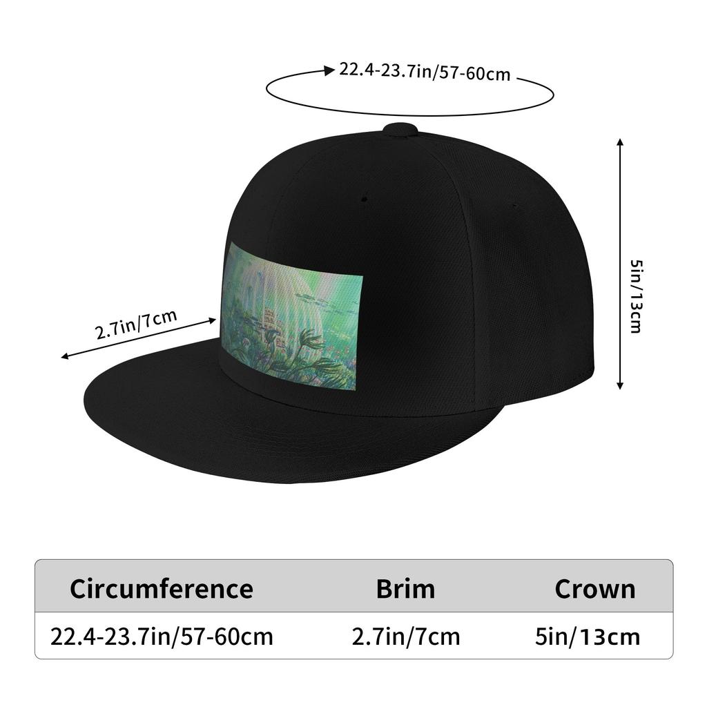 Ponyo Painting Anime Underwater Baseball Caps Snapback Fashion Baseball Hats Breathable Casual Casquette Outdoor for Unisex
