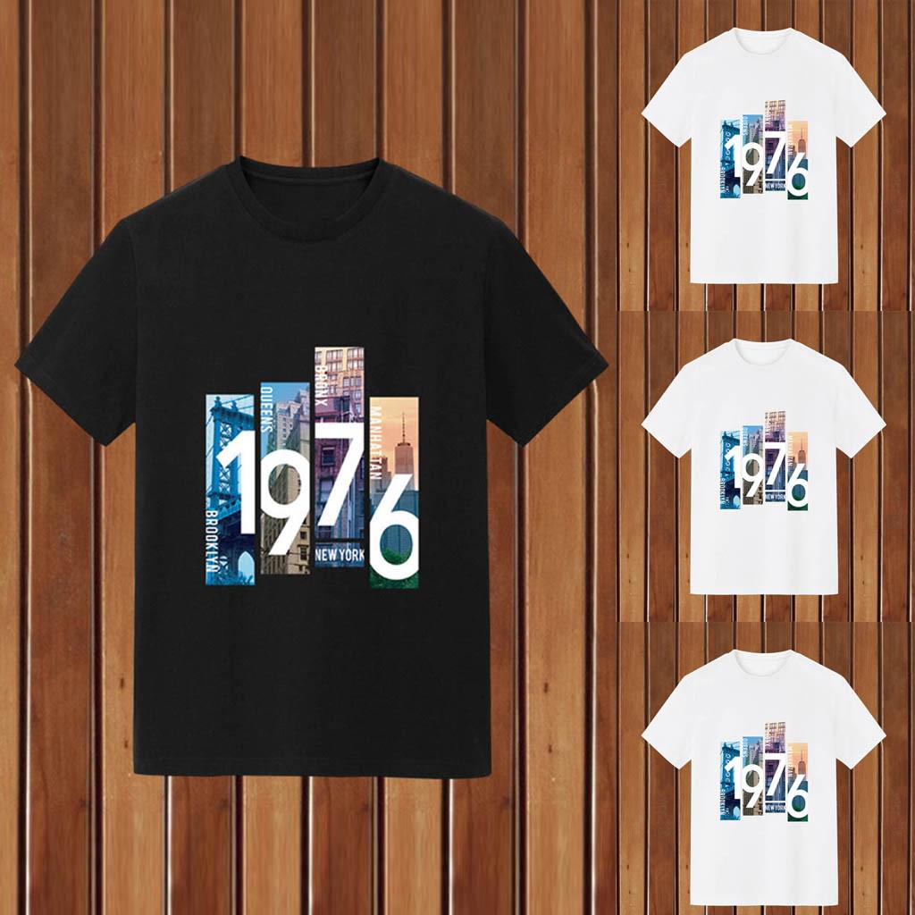 

Мужская свободная футболка с короткими рукавами и надписью, летние топы с короткими рукавами и круглым вырезом