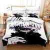 3D Printed Anime Tokyo Ghoul Comfortable Duvet Quilt Cover Pillowcase Bedding Set Children Bedroom Decoration Home Textile