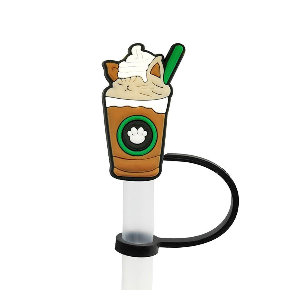 Good Sealing Straw Cover Cap Cap Protector Straw Topper Compact Straw Tips Lids  for Party Supplies