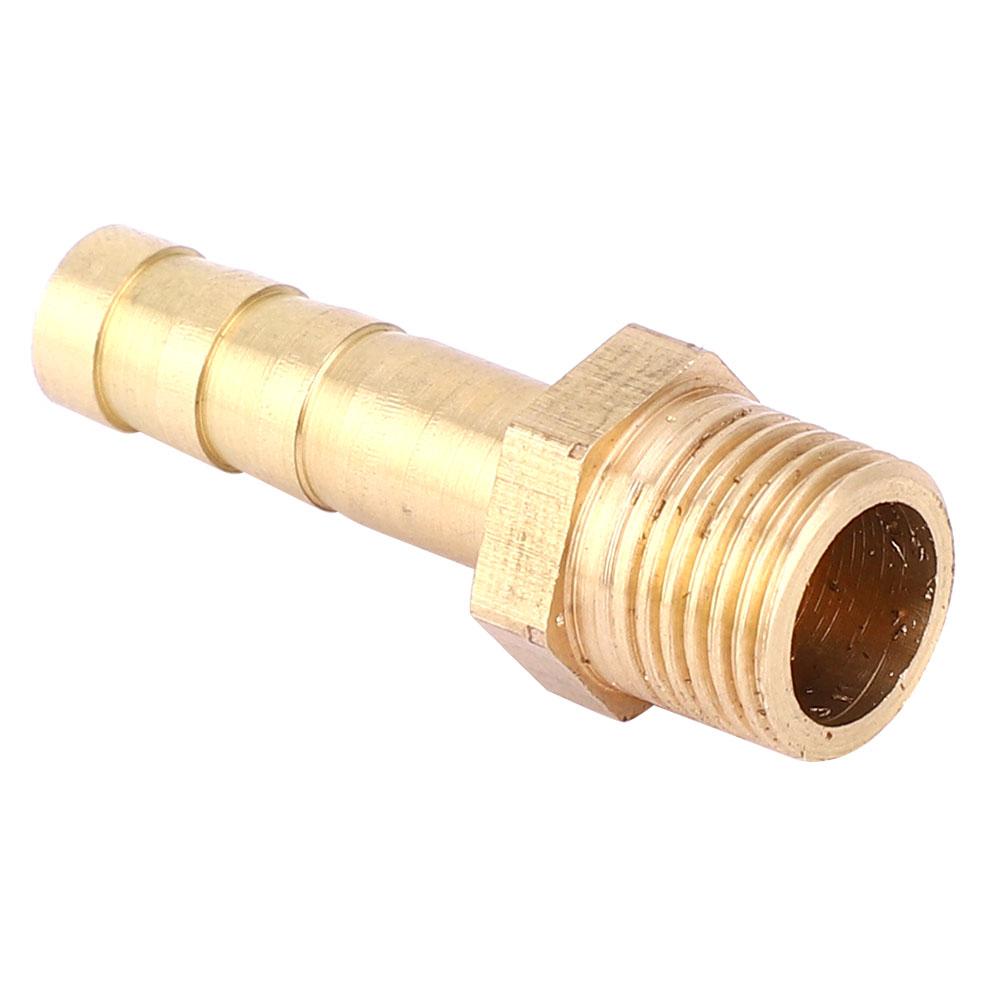 5pcs G1Celsius8 Male Thread Barb Connector Brass Pipe Fitting Connector Joint for Gas Liquid