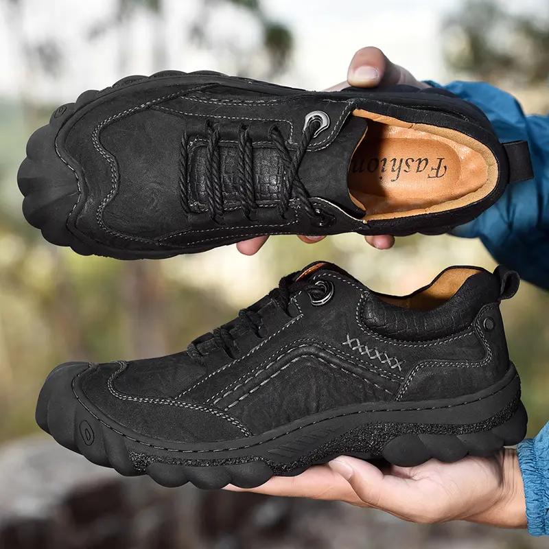 Мужские ботинки из коровьей кожи — фото 4