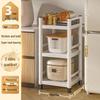 Jmo Multi-layer Microwave Oven Floor-standing Storage Rack with Gap Shelves