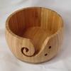 5.9 '' Crochet Yarn Bowl for Crochet, Knitting Holder, Wood Bowl, Basket