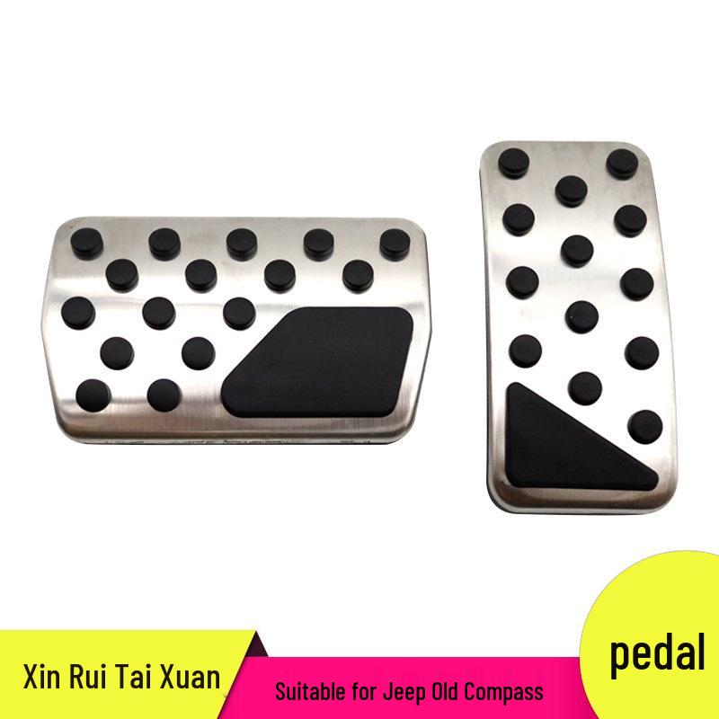 Non-Slip Pedal Set for Jeep Old Compass: Throttle, Brake & Rest Area Accessories