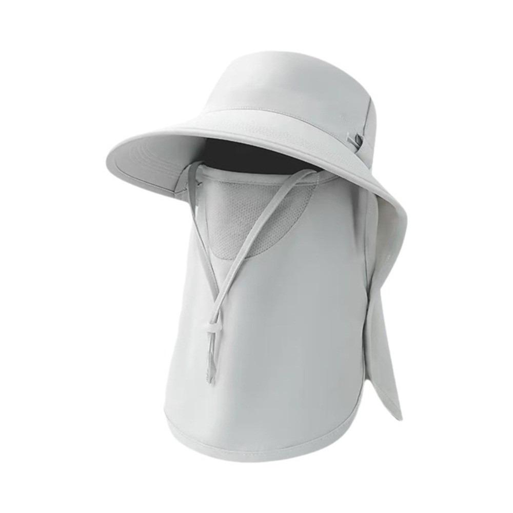 Caps Mask Set Sunscreen Sun Hat Sun Protection Neck Flap Bucket Hat Neck Protection Wide Brim Fisherman Hat Fishing