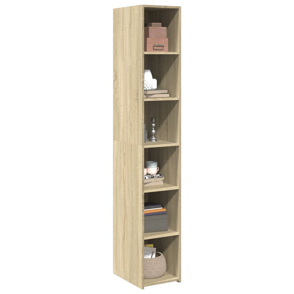 Highboard in Sonoma Oak Finish 30 x 41 x 185 cm Particleboard