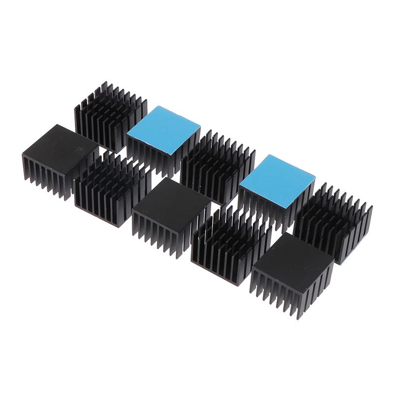 5Pcs Heatsink Radiator Cooler 22*22*15Mm W/Thermal Tape For Electronic Chip Ic