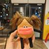 12Cm Explosions Fried Potato Sausage Mouth Keychain Plush Toys Funny Big Eyes Pendant Doll Bag Keychain Car Pendant Best Gifts