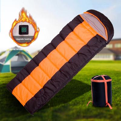Alfombrilla Calefactora USB de Invierno Tipo-C 5V Saco de Dormir Eléctrico Calefactado Temperatura de 3 Niveles Portátil para Acampada al Aire Libre para Viajes Senderismo