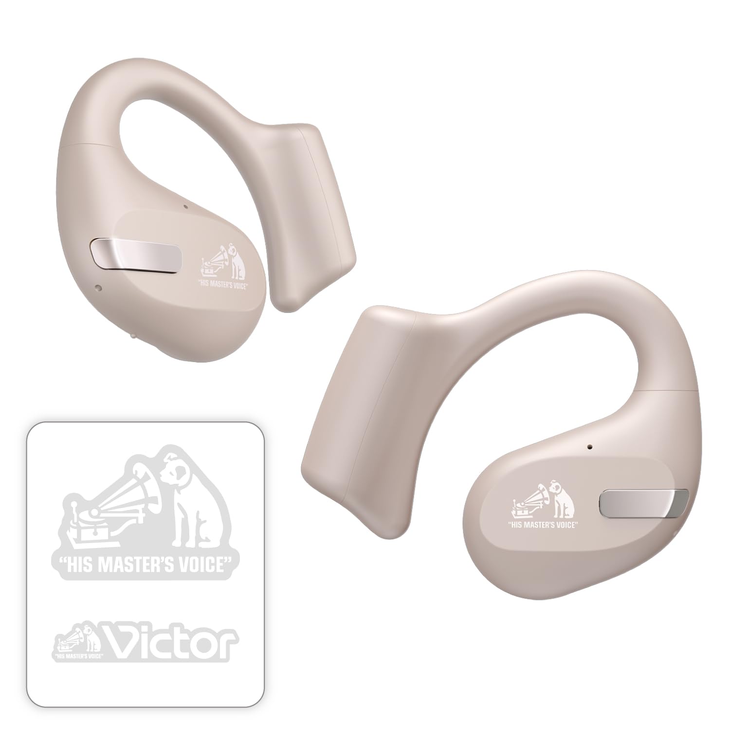 

JVC Kenwood Victor HA-NP50T Wireless Bluetooth Earphones, Open-Ear, Non-Blocking, Multi-Point, Ear-Hook, 38 Hours of Playback, Sticker Included,