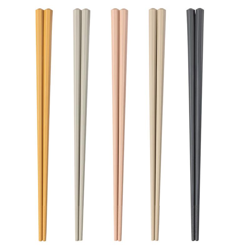 Chui Da Huang Colorful Octagonal Alloy Chopsticks