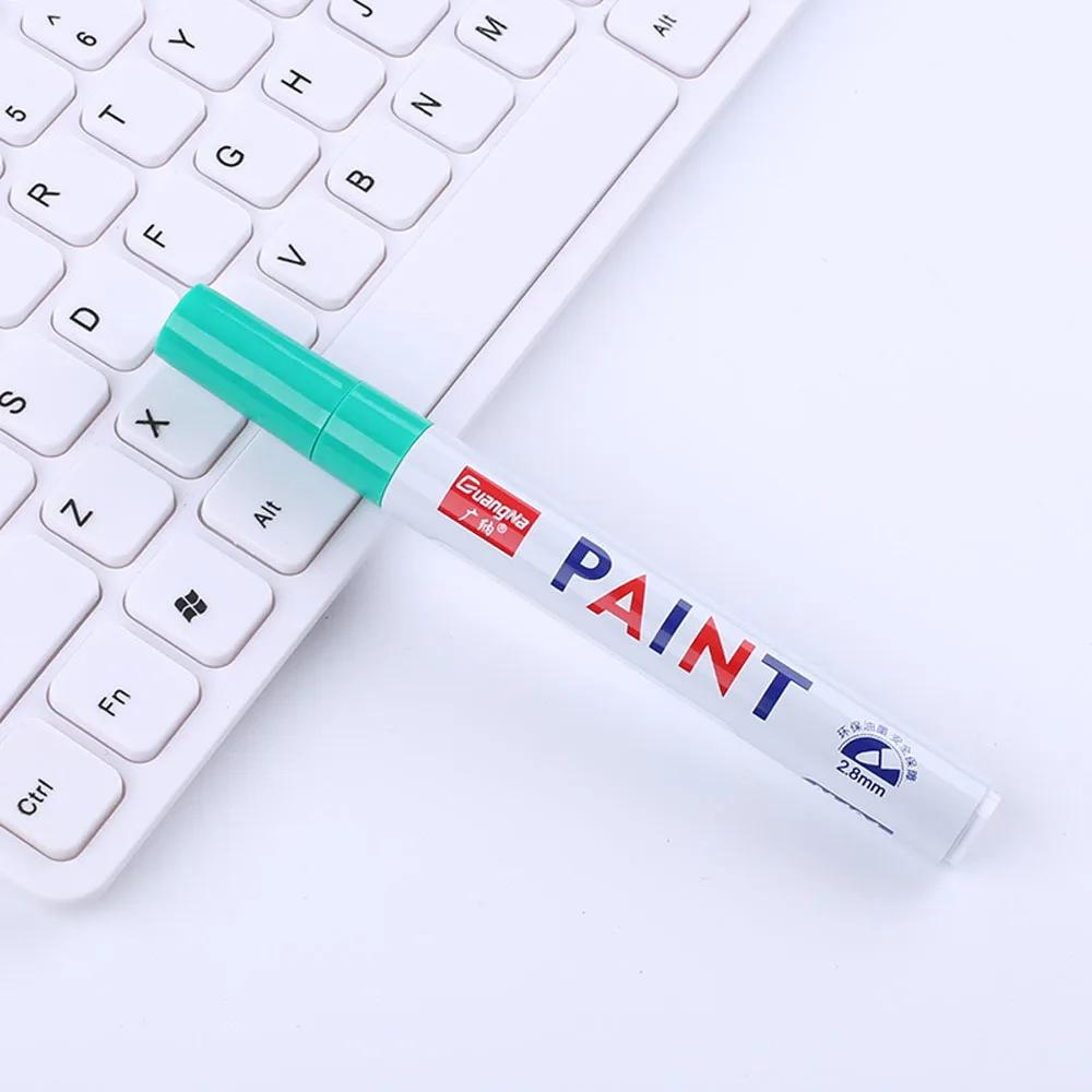Car Paint Pen Waterproof Car Wheel Tire Oily Painting Mark Pen Auto Rubber Tyre Tread CD Metal Permanent Paint Marker