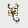 Retro European & American Rhinestone Scorpion Brooch - Creative Alloy Design
