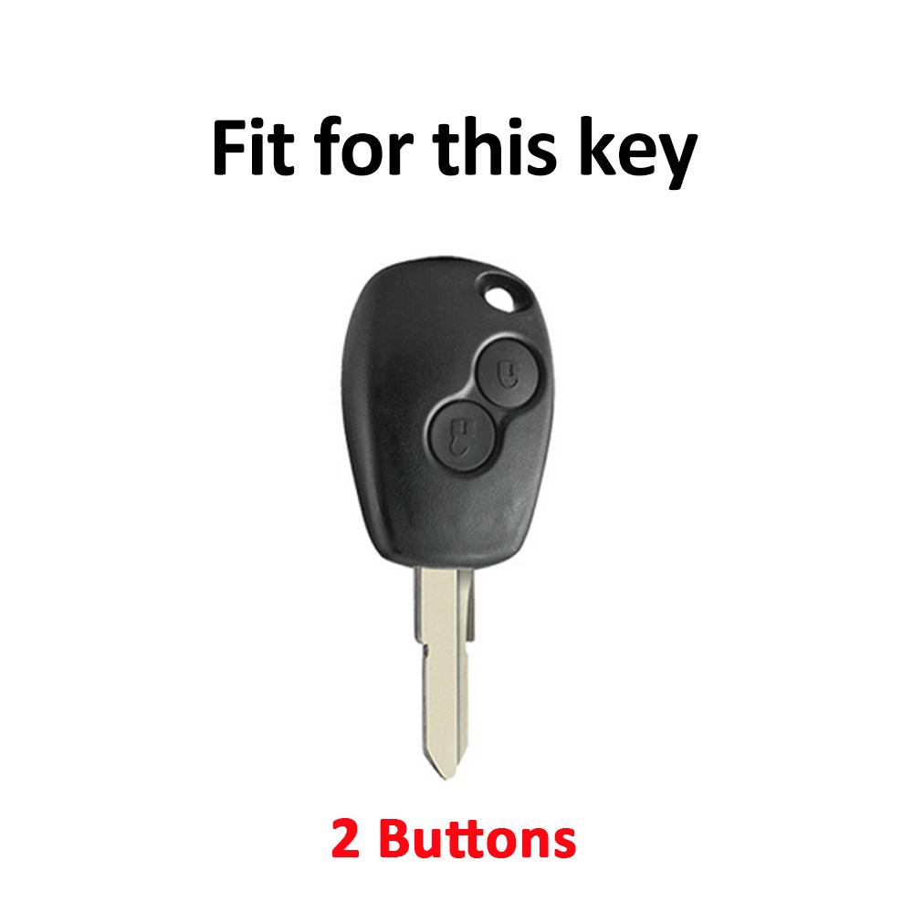 2 Buttons Auto Keyless Car Key Cover Case Remote Shell Fob Bag For Renault Clio Scenic Megane Duster Sandero Captur Twingo Modus