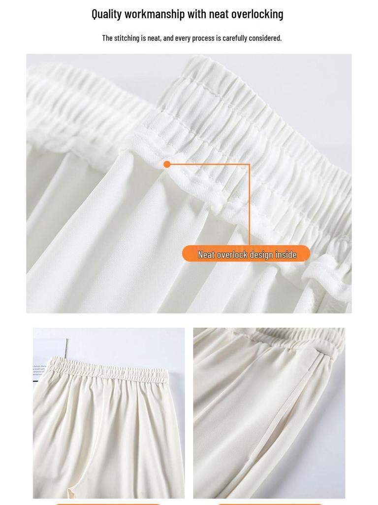 2025 Spring Plus Size High Waist Flared Petite Suit Pants - Slimming Drapey Casual Women's Slit Trousers