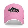 Berretto da Baseball con Logo Gas Monkey Garage Nero con Bordi Bianchi Vestibilità Classica per Unisex e Donne Stile Streetwear Cappello per Appassionati di Auto