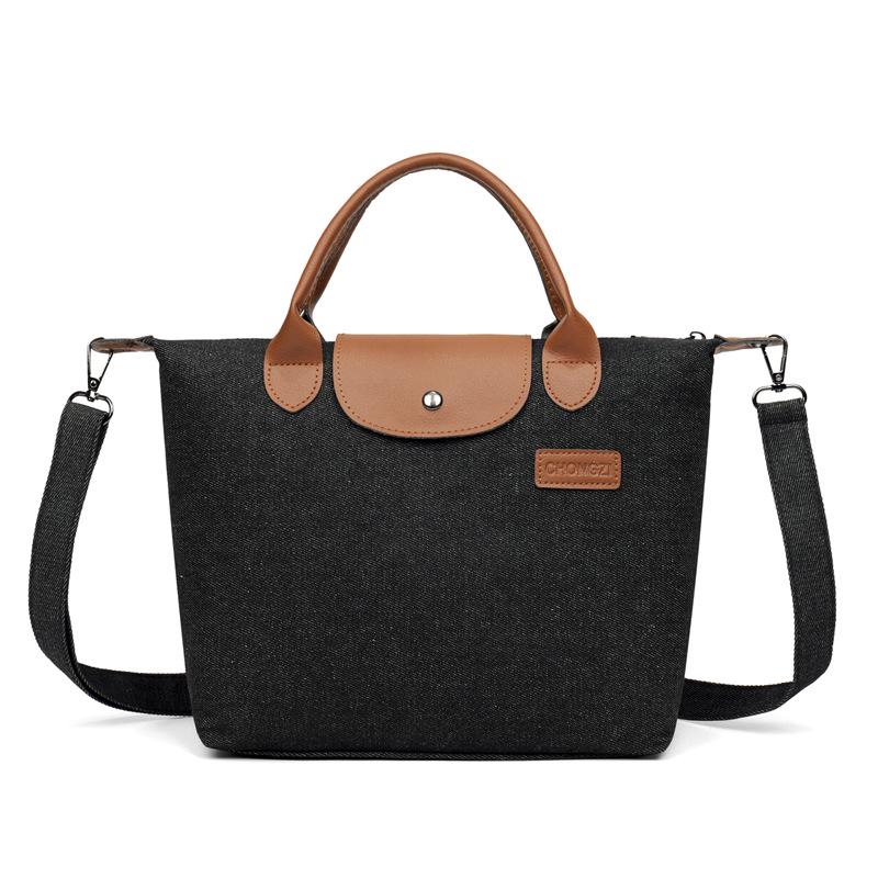 

2025 Fashion Oxford Cloth Women s Tote - Casual Commute Crossbody Shoulder Bag 26x11x26 CM чёрный/оранжевый