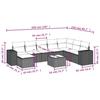 VidaXL Garden Lounge Set with Cushions 9 Pcs, Patio Sofas, Patio Furniture Set, Outdoor Furniture, Beige 3222968
