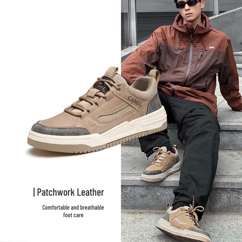 Camel Men s Retro Thick-Sole Casual Sneakers 42 пшеничный