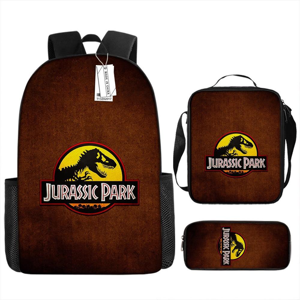 Jurassic Park Trendy Backpack European and American Retro Schoolbag Fourth Grade Bag Dinosaur Backpack