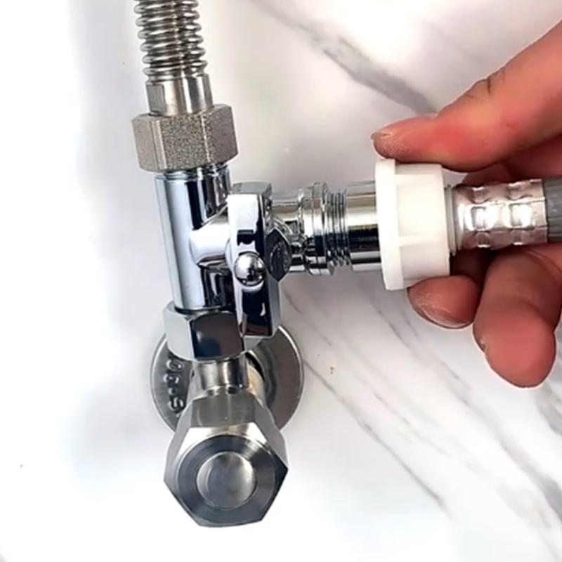 1/2 X 1/2 X 1/2 Inch Angles Stop Valves Under Sink Splitters Tees Connector Adapter 3 Way Diverters Connector Enduring