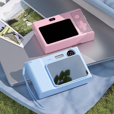 2.4 Inch Kids Digital Camera 1080P 48MP Retro Students Camera 8 X Zoom Travel Cameras Selfie Cam for Entry-Level Photography