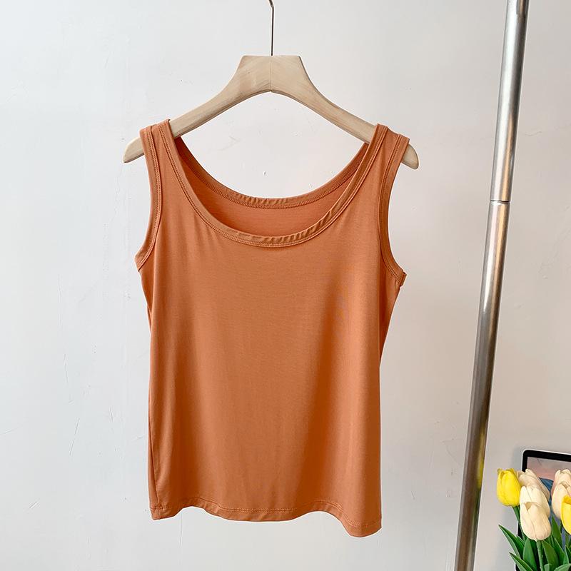 

Youkesi Women s Modal U-Neck Camisole - Anti-Exposure, Sleeveless Base Layer for Summer. L [100-120 lbs]