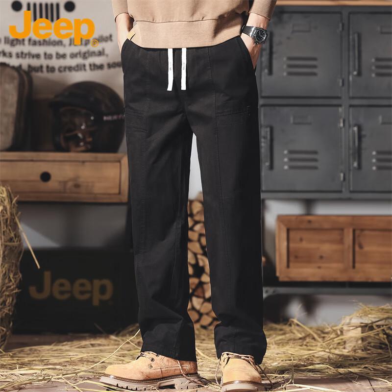 Jeep Men's Autumn/Winter Straight-Leg Casual Workwear Pants