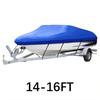 Universal Waterproof Boat Cover Secure Design Boat Housing for V Hull Fishing Ski Boats Fits 14 To 16 Feet Length