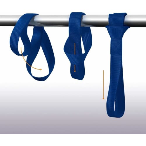 Soft Loop Tie-Down Straps, 300kg/800kg Load Capacity with Locking Straps for Safe and Confident Trailing with Breaking Strength for ATVs and UTVs - Bl