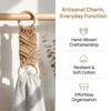 3 PCS White Grey Brown Macrame Towel Holder Hanging Towel Holder  Kitchen Bathroom Laundry Room