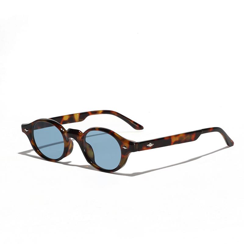 Gafas Sol Ojos Hombre, Gafas de Sol Ovaladas Retro de Gama Alta para Mujer de Gran Venta