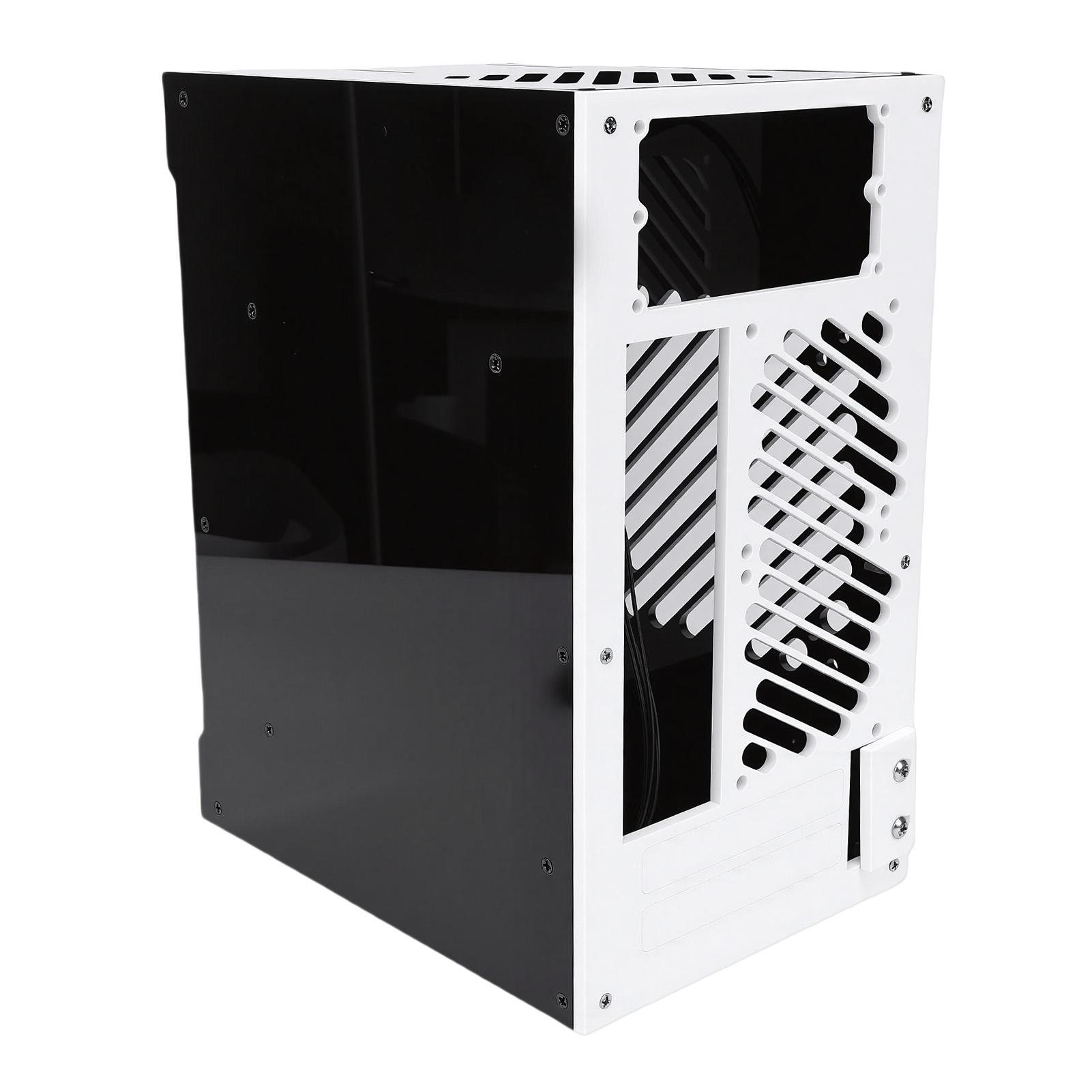 

Small PC Case 360 Degree Open Hollow Cooling Desktop Computer Case Acrylic 292x220x165mm