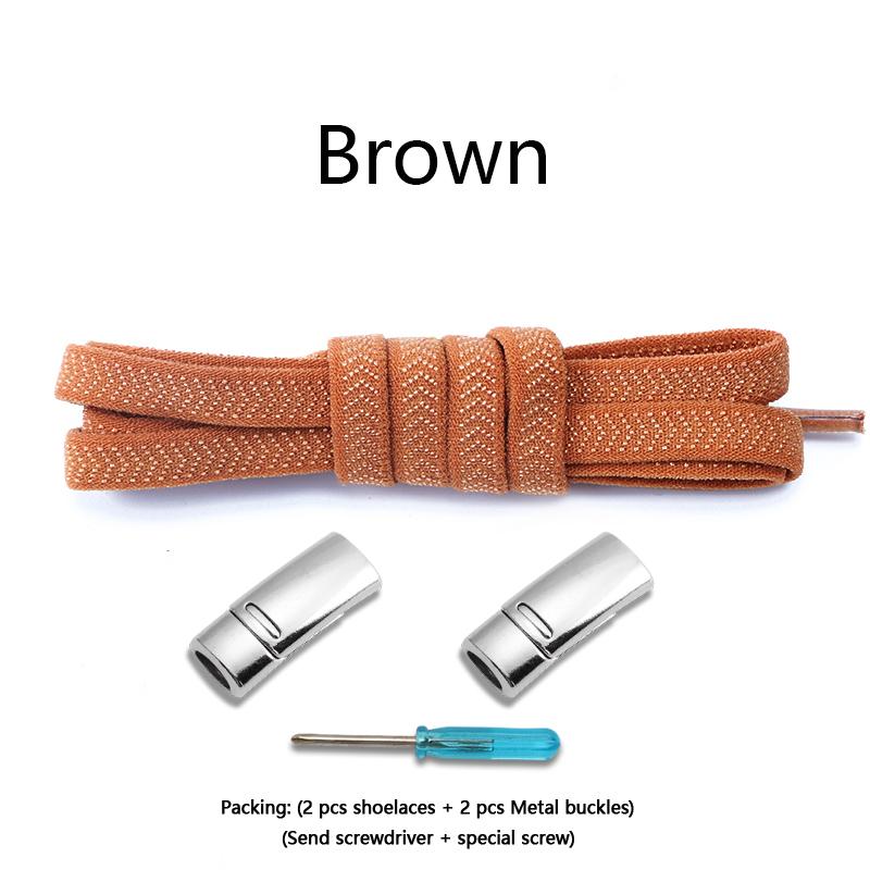 1Pair Magnetic Lock Shoelaces Without Ties Elastic Laces Sneakers No Tie Shoe Laces for Kids Adult Flat Shoelace Rubber Bands
