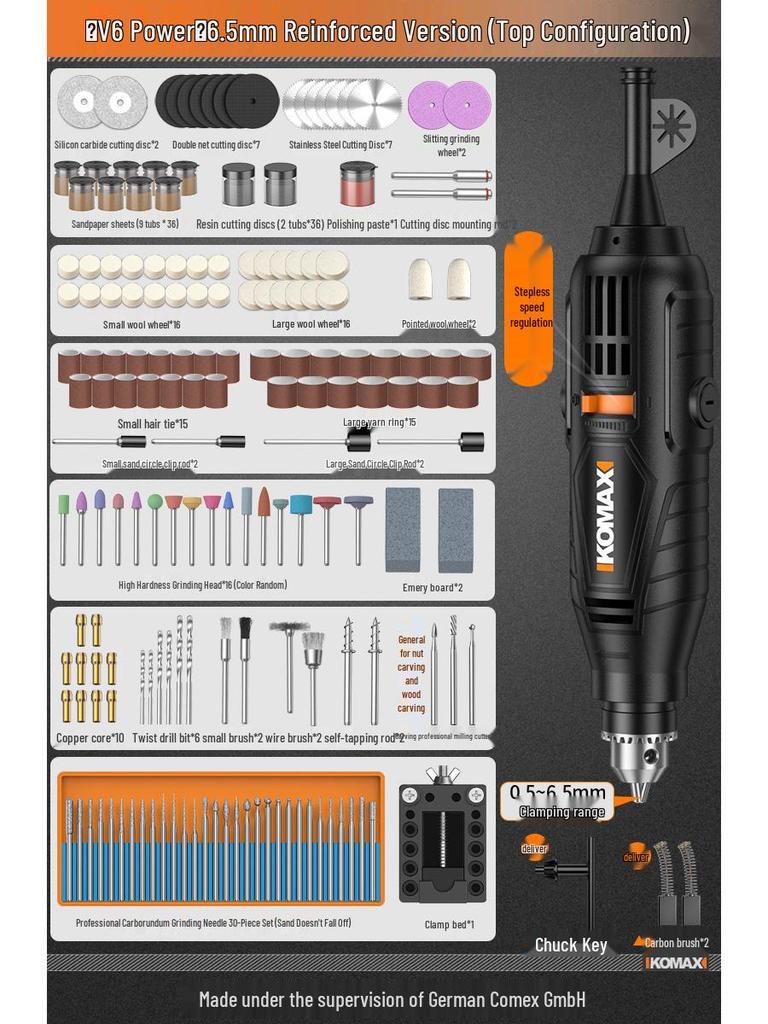 Handheld Electric Grinder & Polisher for Wood, Jadeite, Carving, and Cutting: Compact Electric Drill Tool
