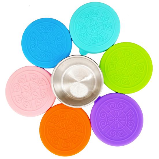 50ml Sauce Container Leakproof Reusable Pack Sauces Stainless Steel Dipping Sauce Cup with Silicone Lid for Lunch Box