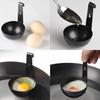 Stainless Steel Egg Mold Hangable Hard Boiled Egg Maker Easy Use Semi-Circular Design Rust Resistant Egg Cooker Kitchen Tool