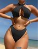 New Solid Color Multi-Color Sexy Quality Bikini Bikini European And American Straps Split Set