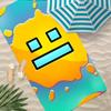 G-Geometry Dash Robtop Games Handtuch Polyester Strandtuch Schnelltrocknend Sandfrei Badetuch Für Sommer Pool Reise Urlaub