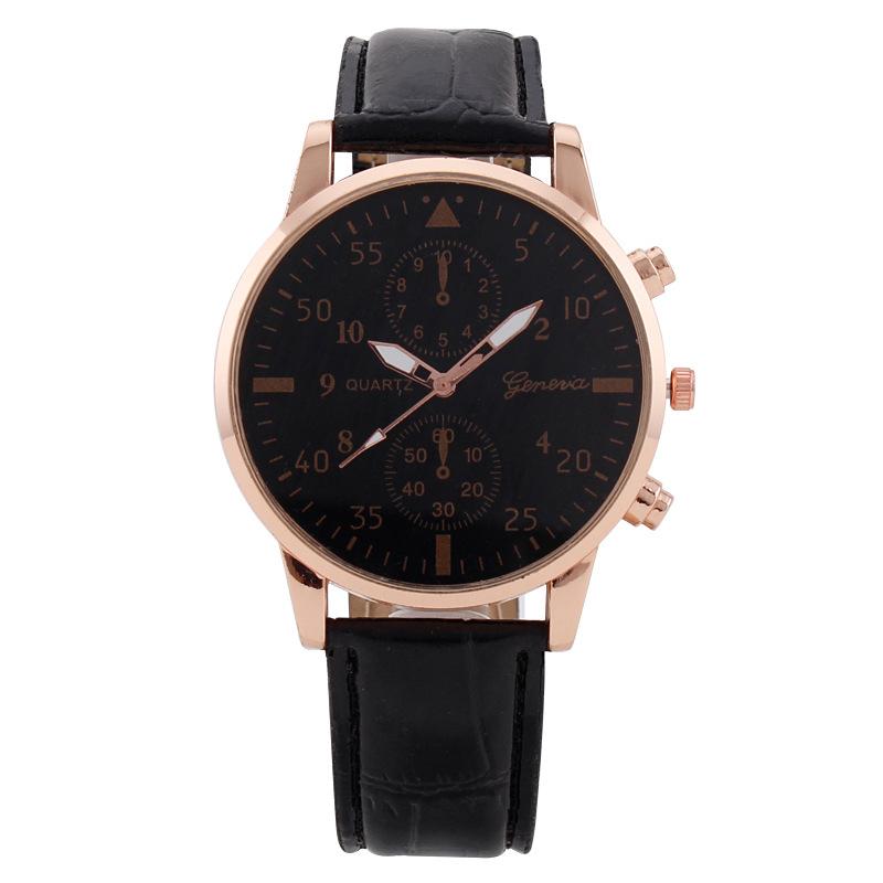 JYL Women's Watch Starry  Student Fashion Leather Strap